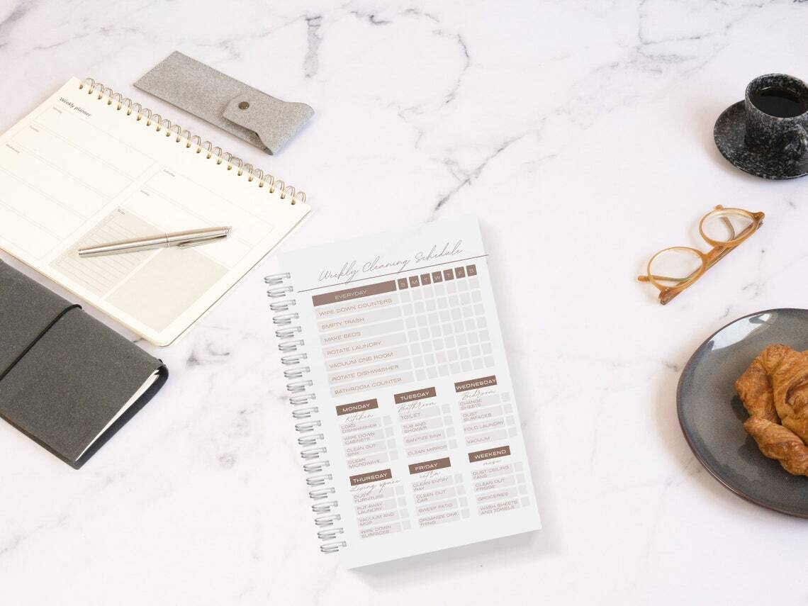 Minimalist Cleaning Schedule Printable Weekly Cleaning Checklist and ... Minimalist Cleaning Schedule Printable Weekly Cleaning Checklist and ...