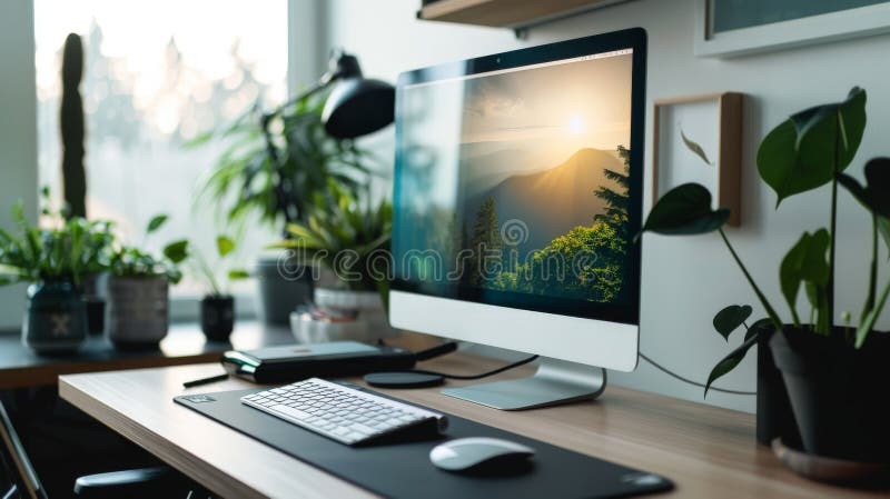 A Minimalist Home Office Setup, a Workspace of Designer Minimalist ...